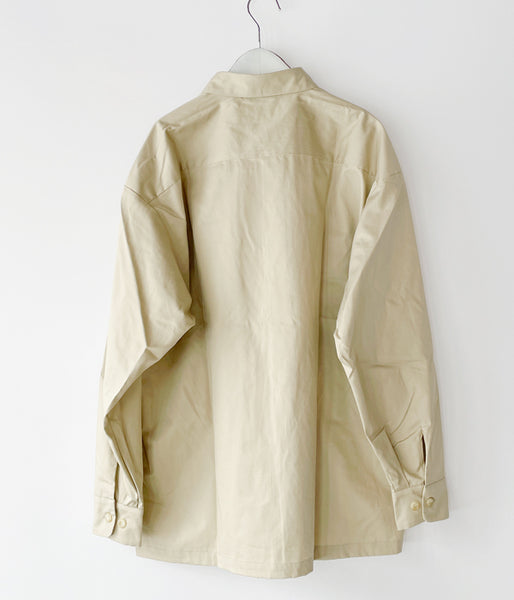 DESCENDANT/FORWARDER TWILL LS SHIRT STANDARD (KhaKee)