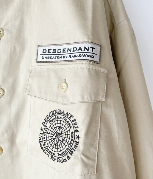 DESCENDANT/FORWARDER TWILL LS SHIRT STANDARD (KhaKee)