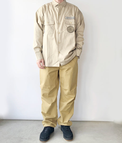 DESCENDANT/FORWARDER TWILL LS SHIRT STANDARD (KhaKee)