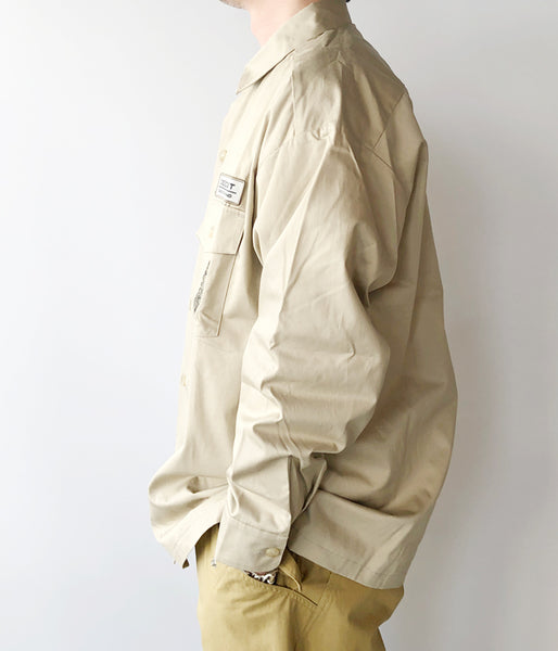 DESCENDANT/FORWARDER TWILL LS SHIRT STANDARD (KhaKee)