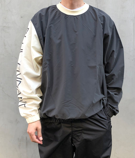 DESCENDANT/HIKEOUT NYLON SMOCK LS (BLACK)