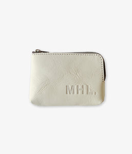 MHL./BASIC LEATHER POUCH S (BEIGE)