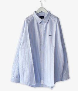 DESCENDANT/KENNEDY'S OXFORD MULTI STRIPE LS SHIRT STANDARD (BLUE)