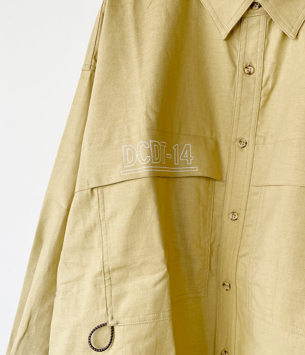 DESCENDANT/PANAMA FISHING LS SHIRT (BEIGE)