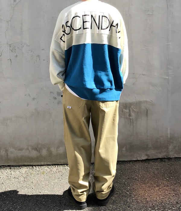 DESCENDANT/PADDLE CREW NECK (BLUE)