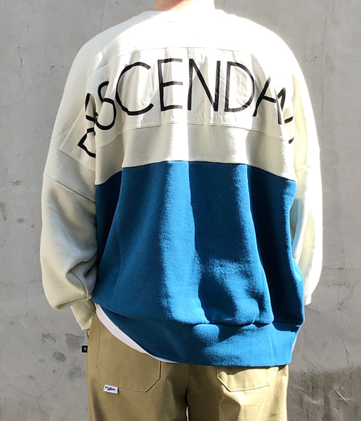 DESCENDANT/PADDLE CREW NECK (BLUE)