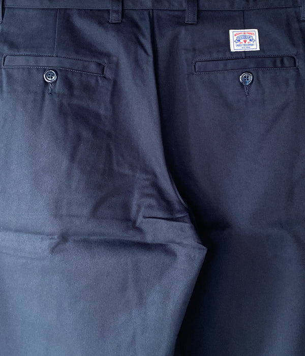 DESCENDANT/DC-3 COTTON TWILL TROUSERS (NAVY)