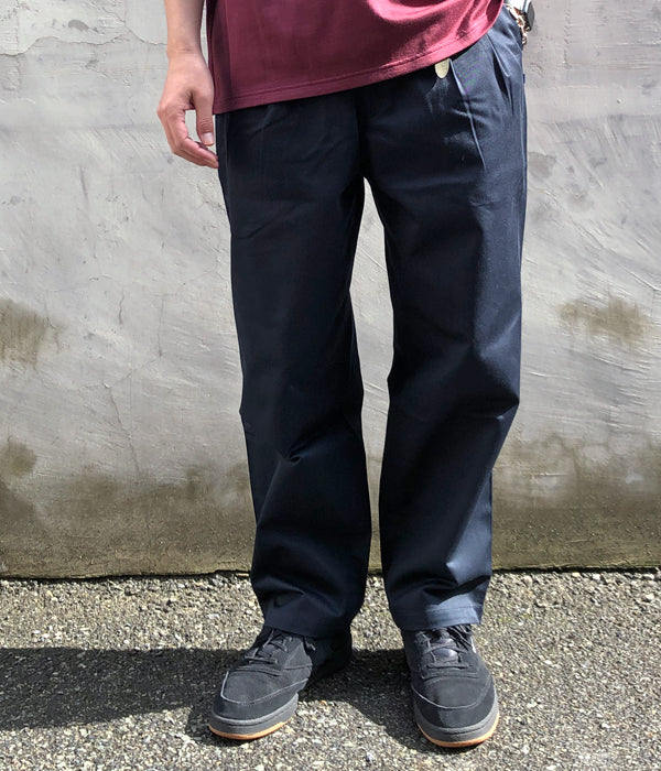 DESCENDANT/DC-3 COTTON TWILL TROUSERS (NAVY)