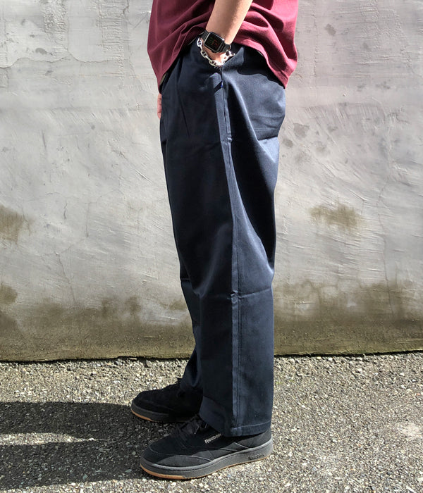 DESCENDANT/DC-3 COTTON TWILL TROUSERS (NAVY)