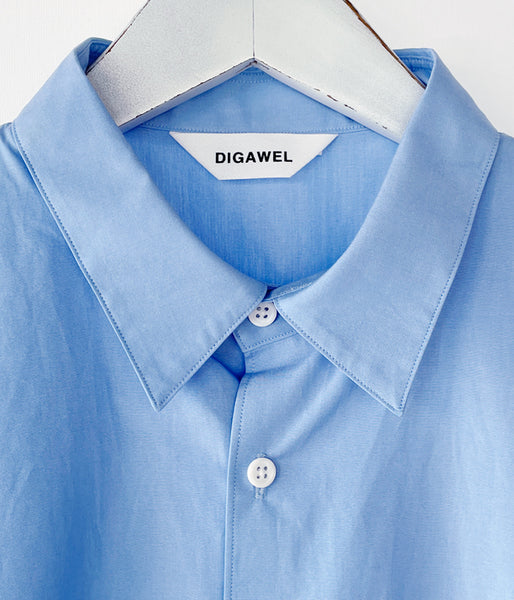 DIGAWEL/S/S SHIRT② broadcloth (DARK SAX)