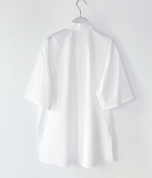 DIGAWEL/S/S SHIRT② broadcloth (WHITE)