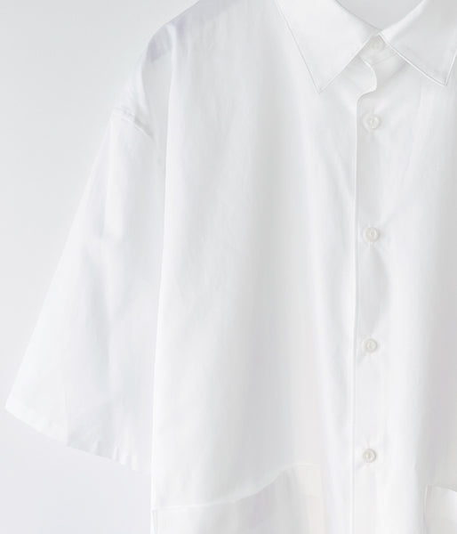 DIGAWEL/S/S SHIRT② broadcloth (WHITE)