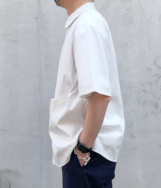 DIGAWEL/S/S SHIRT② broadcloth (SKY GRAY)