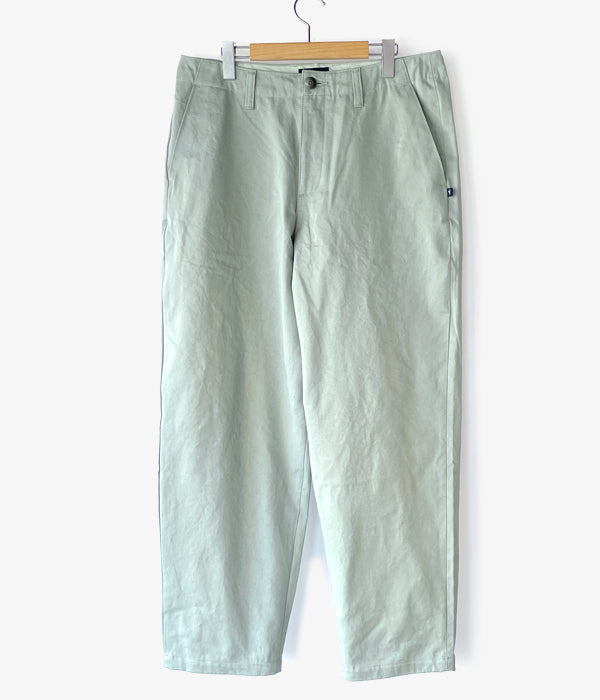 DESCENDANT/DC-6 COTTON CHINO TROUSERS (GREEN)