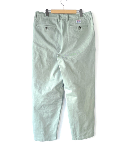 DESCENDANT/DC-6 COTTON CHINO TROUSERS (GREEN)