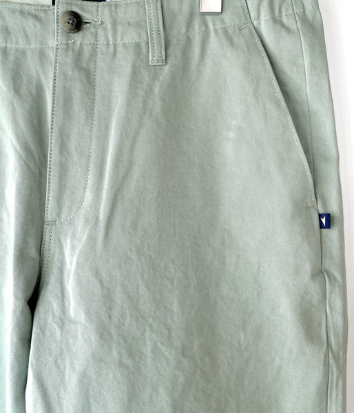 DESCENDANT/DC-6 COTTON CHINO TROUSERS (GREEN)