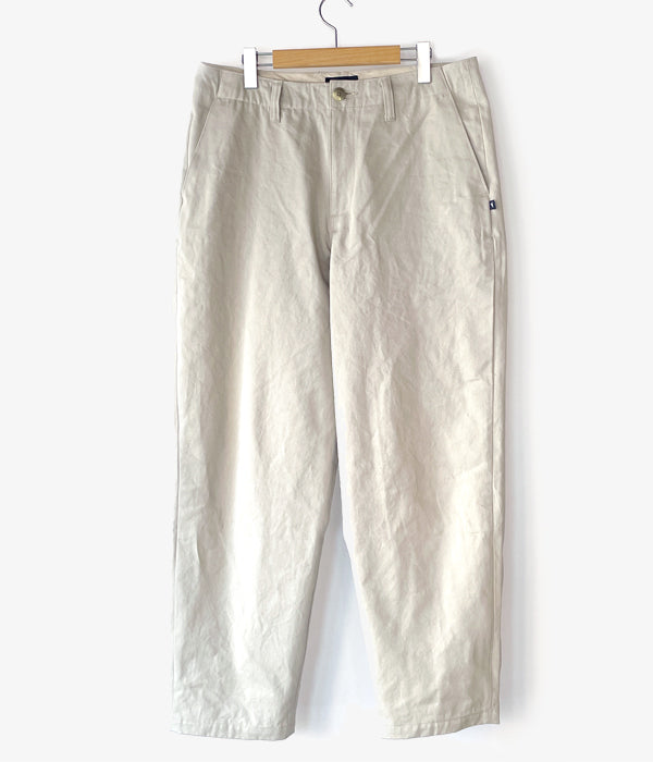 DESCENDANT/DC-6 COTTON CHINO TROUSERS (BEIGE)