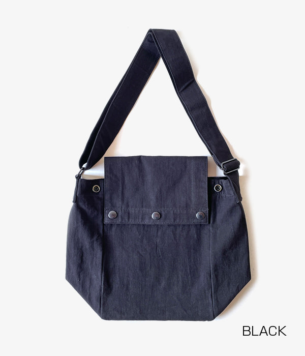 MHL./WASHED VINTAGE COTTON POPLIN BAG