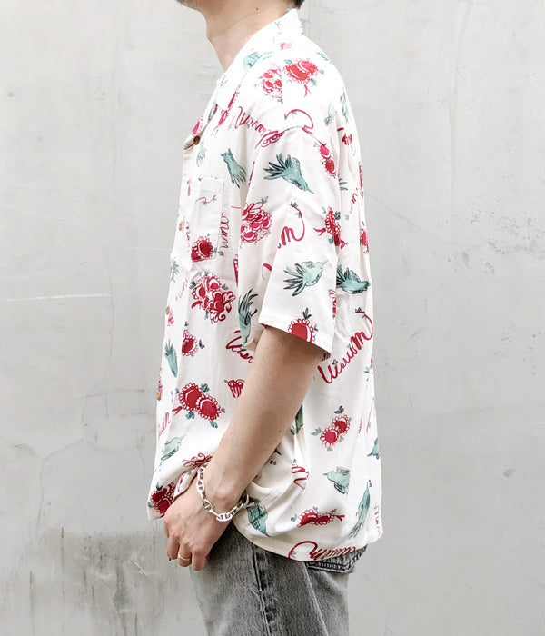 visvim WALLIS SHIRT S/S SUNNYBIRD レッド2番サイズ2番