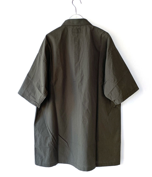 DESCENDANT/PLAID FISHING SS SHIRT (OLIVE DRAB)