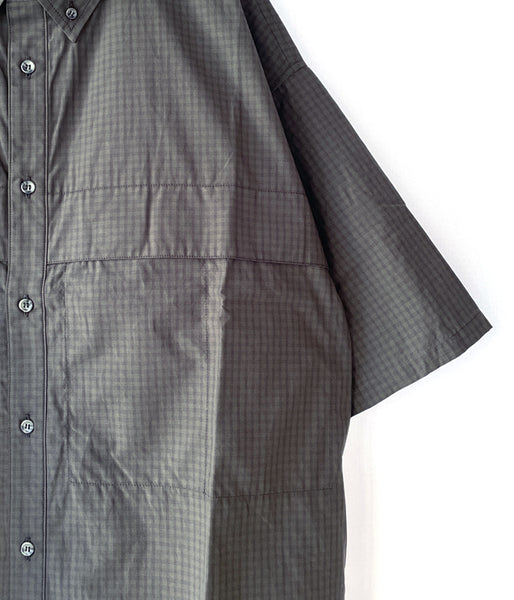 DESCENDANT/PLAID FISHING SS SHIRT (OLIVE DRAB)