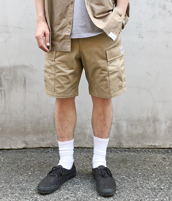 DESCENDANT/GILL COTTON CHINO SHORTS (BEIGE)