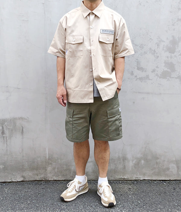 DESCENDANT/GILL COTTON CHINO SHORTS (OLIVE DRAB)