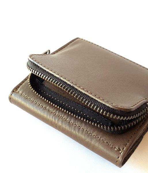 MHL./BASIC LEATHER W ZIP WALLET
