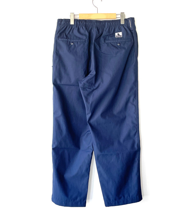 DESCENDANT/SHORE STRIPE BEACH TROUSERS (NAVY)