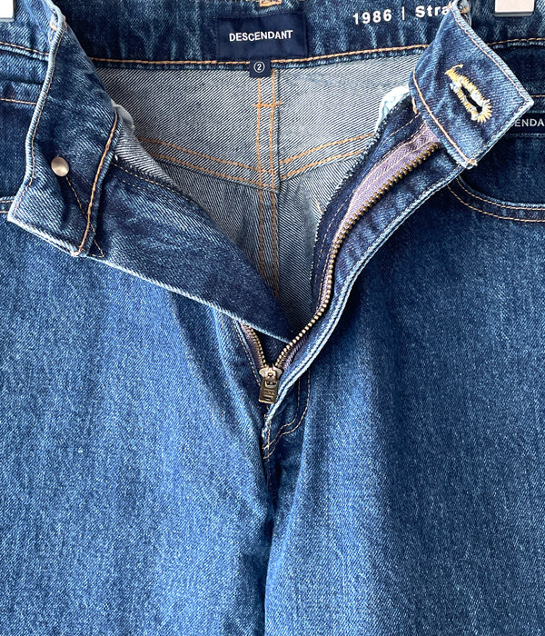 DESCENDANT / 1986 STRAIGHT JEANS インディゴ 2 DESCENDANT/1986 STRAIGHT JEANS (INDIGO)
