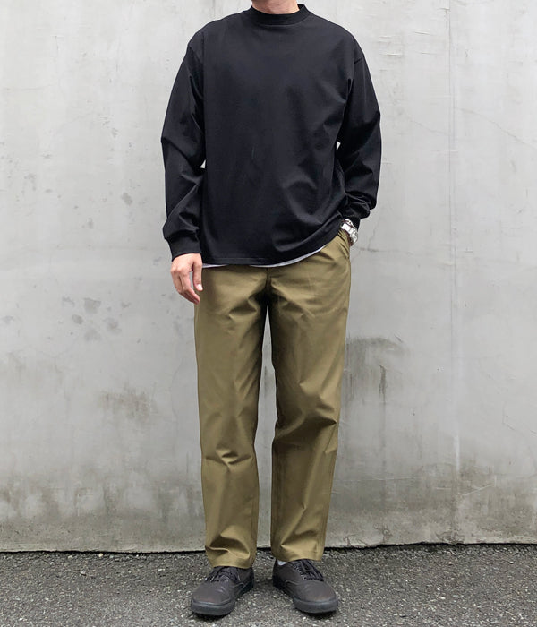 DESCENDANT/DOZER SATIN TROUSERS (OLIVE DRAB)