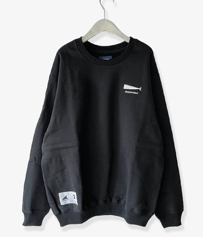 DESCENDANT/CACHALOT CREW NECK (BLACK)