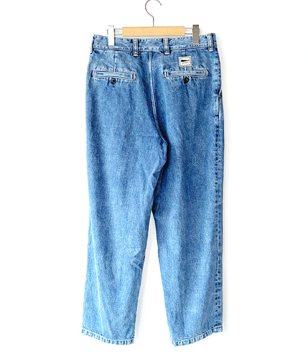 tenderloinDESCENDANT DC-3 DENIM デニム ワイド パンツ ジーンズ