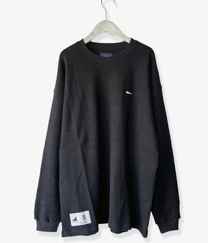 DESCENDANT/GAUFRE WAFFLE LS (BLACK)