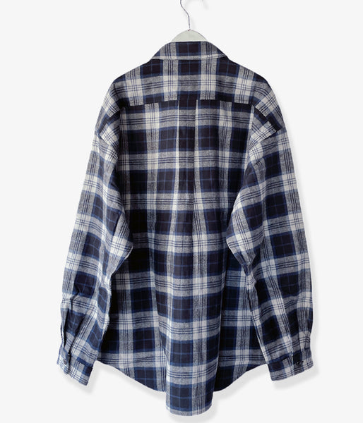 DESCENDANT/CPOC PLAID LS SHIRT (NAVY)