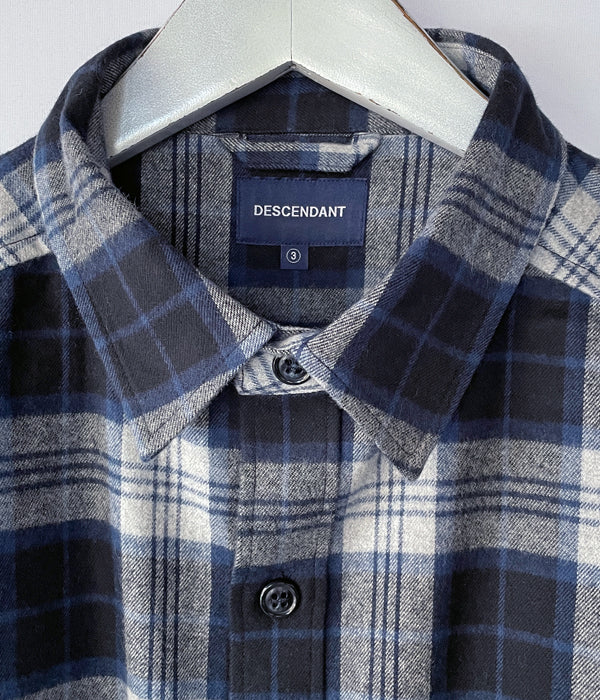 DESCENDANT/CPOC PLAID LS SHIRT (NAVY)