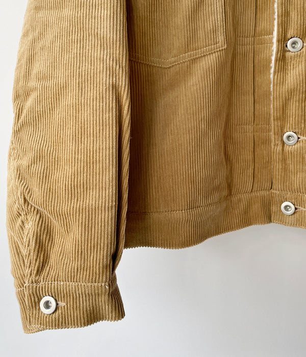 WELCOME-RAIN/CORDUROY JACKET (CAMEL)