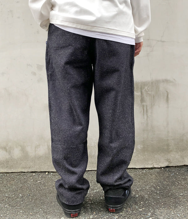 再入荷人気DESCENDANT tweed beachtrousers indigo XL パンツ