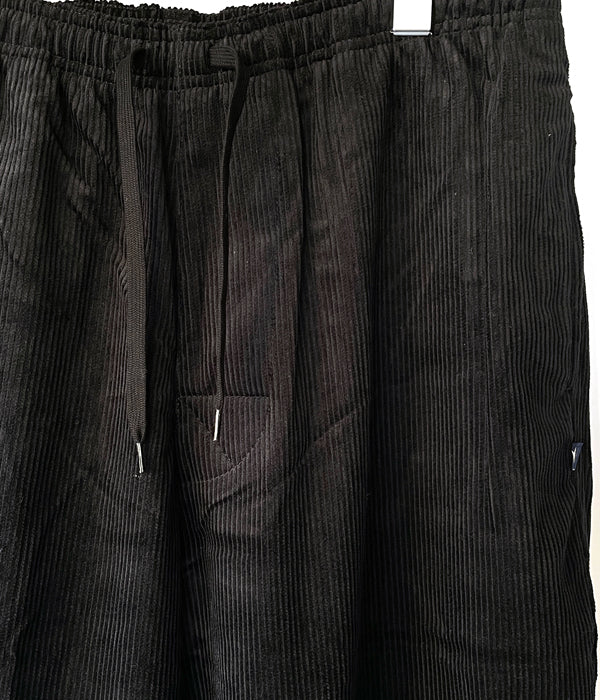 ディセンダントSHORE CORDUROY BEACH TROUSERS 黒 4 DESCENDANT/SHORE CORDUROY BEACH TROUSERS (BLACK)