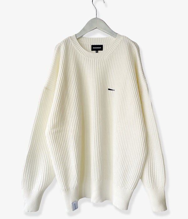 DESCENDANT/GAUFRE KNIT WAFFLE (WHITE)