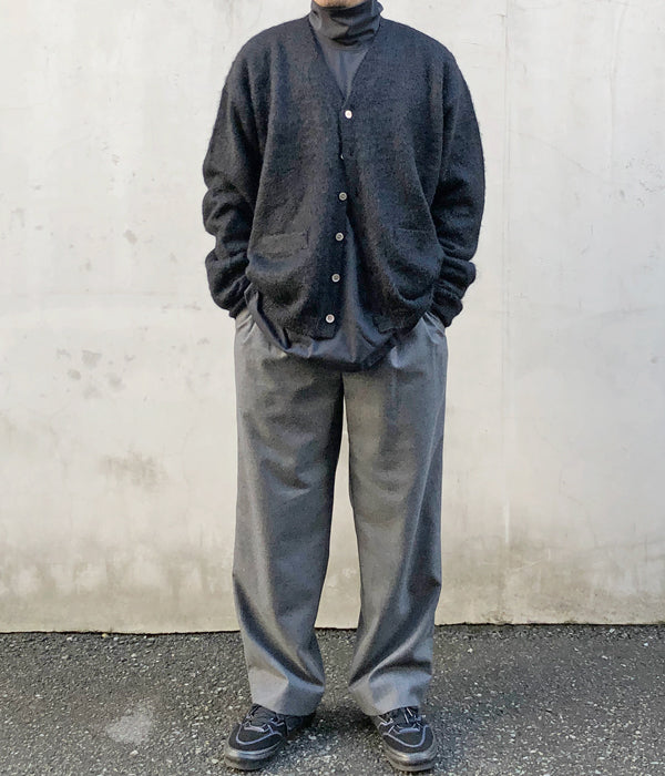 INTERIM/50'S KID MOHAIR CARDIGAN (BLACK)