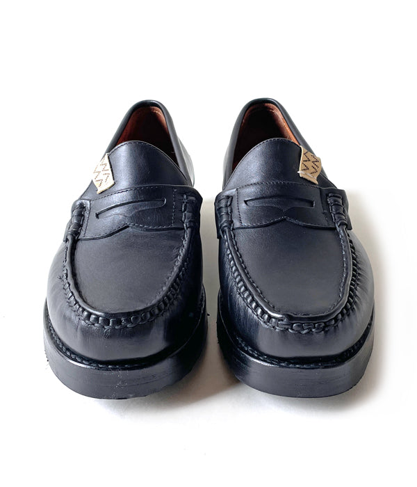 visvim ビズビム サイズ:WMNS 6(23.5-24.5cm) 21AW WMV CANOE MOC II-FOLK W レザー モカシンシューズ ブラック 黒 靴 ブランド 【メンズ】靴/シューズ
