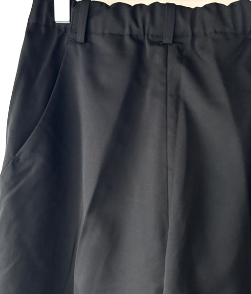 Goldwin Lifestyle/ONE TUCK WOOL PANTS (BLACK)