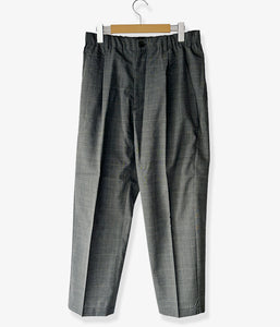 Goldwin/ONE TUCK WOOL CHECK PANTS (GLEN CHECK)