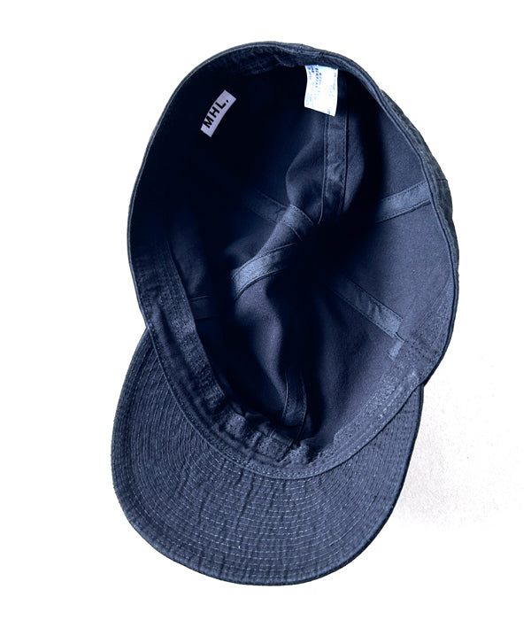 MHL./WASHED VINTAGE COTTON POPLIN CAP