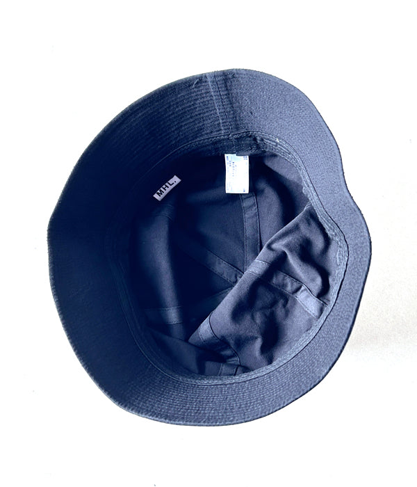 MHL./WASHED VINTAGE COTTON POPLIN BELL HAT