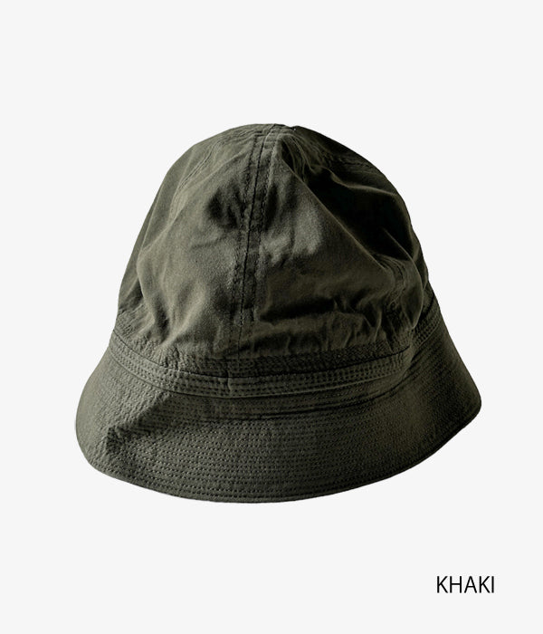 MHL./WASHED VINTAGE COTTON POPLIN BELL HAT