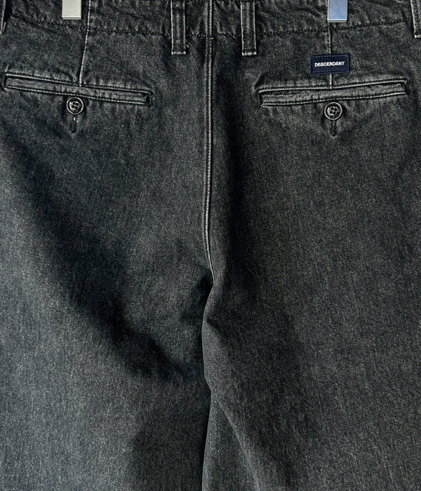 DESCENDANT/DC-6 DENIM TROUSERS (BLACK)