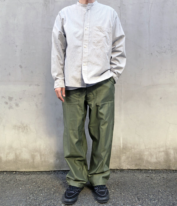 INTERIM GIZA BACK SATIN BAKER PANTS サイズ5 INTERIM/GIZA BACK SATIN BAKER PANTS (BEIGE)
