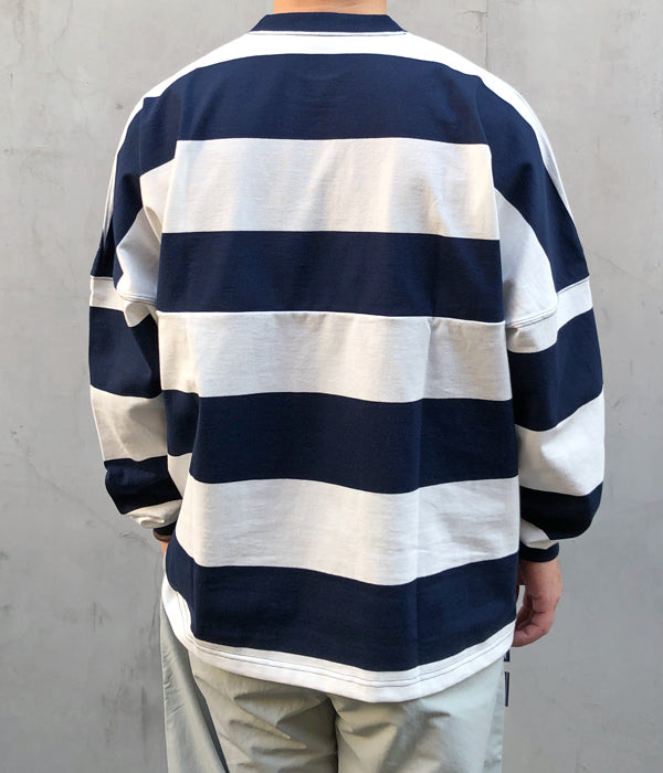DESCENDANT/HORIZONTAL STRIPE LS (NAVY)